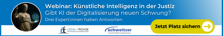 Webinar KI in der Justiz
