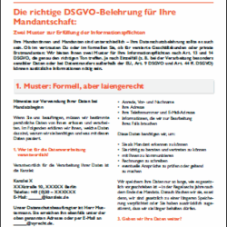Cover DSGVO Belehrung