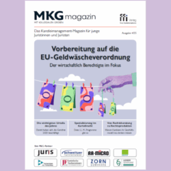 MkG-Magazin 04/25 erschienen<br><h4>Vorbereitung auf die neue EU-Geldwäscheverordnung: Der wirtschaftlich Berechtigte im Fokus</h4> MkG-Magazin